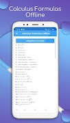 Calculus Formula Offline screenshot 1