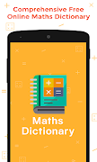 Maths Dictionary الملصق