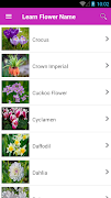 Learn Flower Name syot layar 3