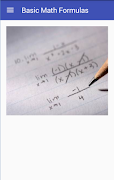 Basic Math Formulas 포스터
