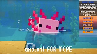 برنامه‌نما Axolot Mod for Minecraft PE عکس از صفحه