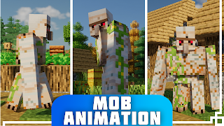 Mod Animations Mobs Minecraft تصوير الشاشة 1