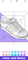 Sneakers Coloring Book Glitter تصوير الشاشة 2