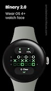 Binary 2.0 Watch Face स्क्रीनशॉट 1