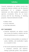 Financial Statement capture d'écran 1