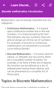 برنامه‌نما Learn Discrete Mathematics عکس از صفحه