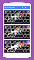 Rainbow Unicorn Keyboard Theme screenshot 3