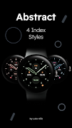 برنامهنما Abstract - Minimal Watch Face عکس از صفحه