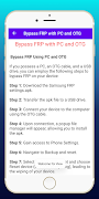 برنامه‌نما FRP Lock Bypass Android Guide عکس از صفحه
