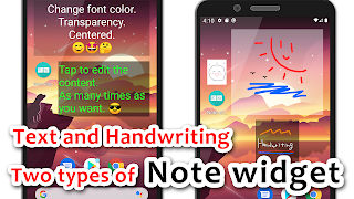 Note widget - Text and Paint poster