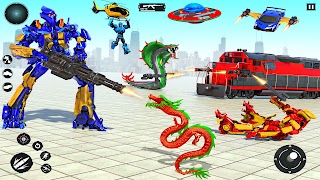 Train Robot Transform Car Game ảnh chụp màn hình 6