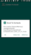 Export Import Excel Contacts 截圖 6