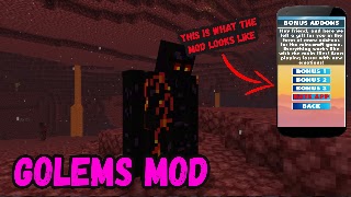 Golems Mod For Minecraft PE syot layar 3