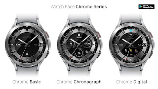 Chrome Basic Watch Face captura de pantalla 6