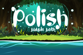 Learn Polish Bubble Bath Game poster