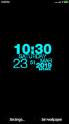 Digital Clock Wallpaper Clock syot layar 1