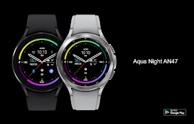 ACRO Aqua Night AN47 Watchface ภาพหน้าจอ 1