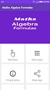 پوستر Maths: Algebra Formulas