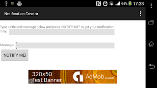 Notification Creator captura de pantalla 1