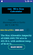 NEC Conductor Size Calculator স্ক্রিনশট 4