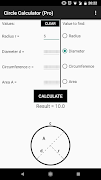 Circle Calculator (Pro) screenshot 1