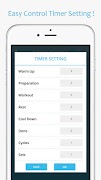 برنامه‌نما Fitness Workout Timer (Tabata) عکس از صفحه