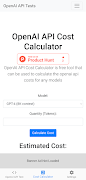 OpenAI API Test & Calculator الملصق