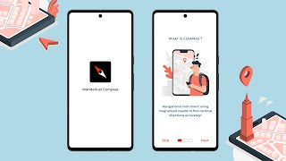 برنامه‌نما Wanderlust Compass عکس از صفحه