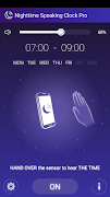 Horloge parlante de nuit PRO Affiche