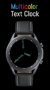 Text Clock Watch Face (Analog) capture d'écran 5