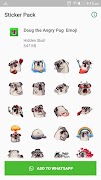 Doug the Angry Pug Sticker for WAStickers الملصق