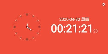 2 Schermata Simple Clock Wallpaper