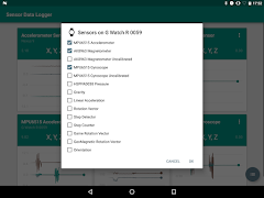 برنامهنما Sensor Data Logger عکس از صفحه