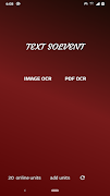 Text solvent OCR โปสเตอร์