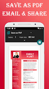 Resume Builder CV maker ภาพหน้าจอ 7