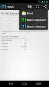 برنامه‌نما Matrix Calculator عکس از صفحه