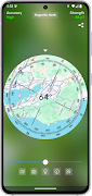 برنامه‌نما Compass - Bubble Level & Maps عکس از صفحه