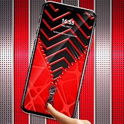 برنامه‌نما Red black zipper عکس از صفحه