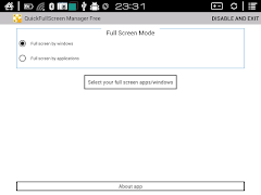 QuickFullScreen Manager Free اسکرین شاٹ 5