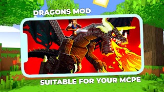 Dragons Mod for Minecraft PE syot layar 2