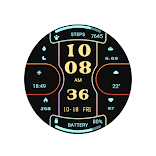 Functional Glow Line Wear OS