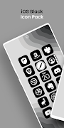 iOS 16 Black - Icon Pack โปสเตอร์