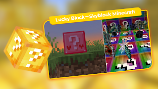 Lucky Block－Skyblock Minecraft poster