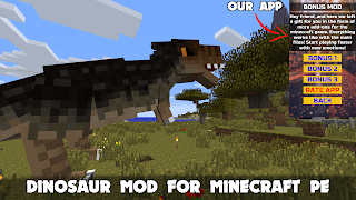 Dinosaur Minecraft Mod MCPE screenshot 1
