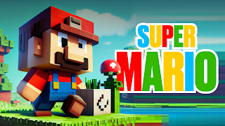 Mod Super Mario Minecraft MCPE 海报