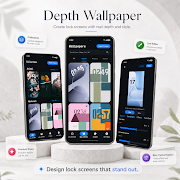 Depth Wallpapers 4k Live Clock screenshot 5