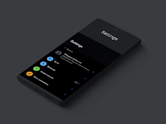 S20 One-UI Dark Live Wallpaper اسکرین شاٹ 7