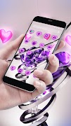 New purple crystal heart APUS launcher free theme gönderen