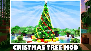 Christmas Tree in Minecraft PE الملصق