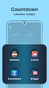 Countdown calendar widget اسکرین شاٹ 1